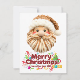 Faux-Garnmuster, Notch-Haken-Stil, texturiert Feiertagskarte