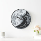 Faux Georgia State Quarter Große Wanduhr (Zuhause)
