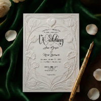 Faux geprägtes 3D-Relief-Blumen-Formal-Hochzeit