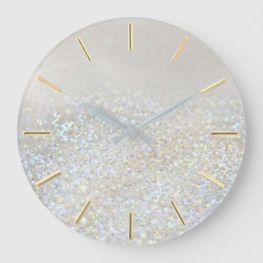 faux glitter design große wanduhr (Vorderseite)