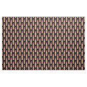 Faux Glitter Lipstick Makeup Beauty Pattern Black Stoff (Fat Quarter (45,7 x 55,9 cm))