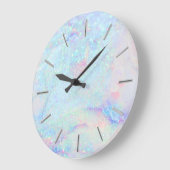 faux glitter marble art große wanduhr (Winkel)