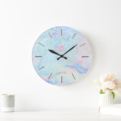 faux glitter marble art große wanduhr (Zuhause)