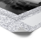 Faux Glitter Personal Portrait Poster (Ecke)