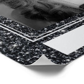 Faux Glitter Personal Portrait Poster (Ecke)