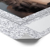 Faux Glitter Personal Portrait Poster (Ecke)