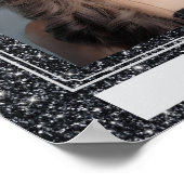 Faux Glitter Personal Portrait Poster (Ecke)