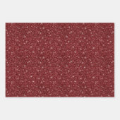 Faux Glitter Wrapping Paper Sheets Geschenkpapier Set (Vorderseite 3)