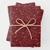 Faux Glitter Wrapping Paper Sheets Geschenkpapier Set (Beispiel)