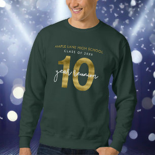 Faux Gold 10-Jahres-Klassentreffen Sweatshirt