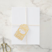 Faux Gold Foil Abstract Pattern Various Circles Geschenkanhänger (Mit Schnur)