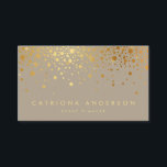 Faux Gold Foil Confetti Dots Modern Business Card Visitenkarte<br><div class="desc">Gold Foil Confetti Dots Modern Business Card</div>