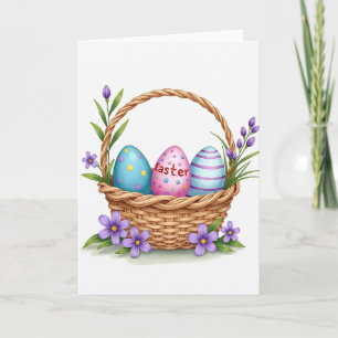 Faux-Gold-Frühlings-Ovoide-Karte Karte