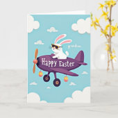 Faux Gold Grandson Easter Card Karte (Gelbe Blume)