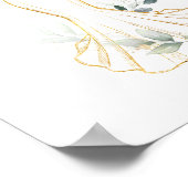 Faux Gold & Greenery Karten & Geschenke Schild (Ecke)