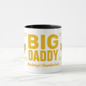 Faux Gold Maple Leaf Big Daddy auf WEISS Tasse (Zentrum)