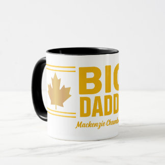 Faux Gold Maple Leaf Big Daddy auf WEISS Tasse