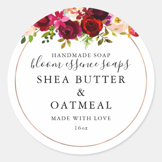 Faux Gold Soap Sticker (Vorderseite)