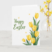 Faux Gold Spring Flower Card Karte (Gelbe Blume)