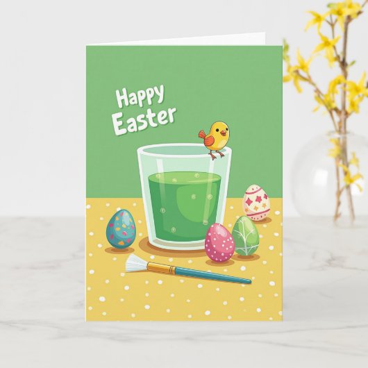 Faux Gold Springtime Card Karte (Gelbe Blume)