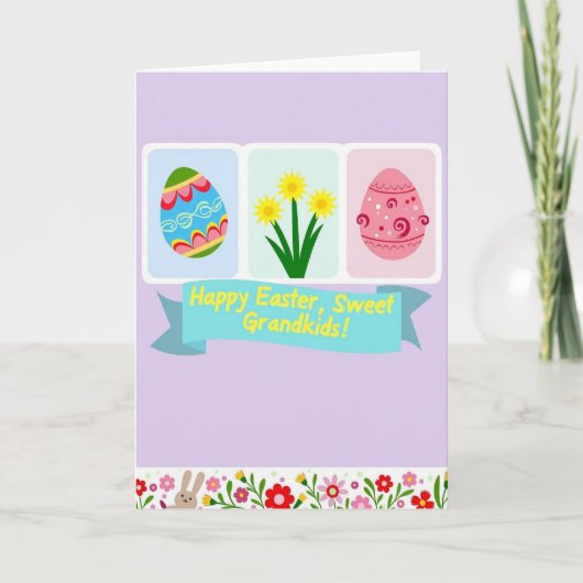 Faux Gold Springtime Fun Card Karte (Vorderseite)