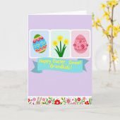Faux Gold Springtime Fun Card Karte (Gelbe Blume)