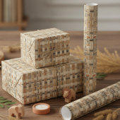 Faux Grasscloth Geometric Weave Pat#3 ID1271 Geschenkpapier