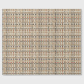 Faux Grasscloth Geometric Weave Pat#3 ID1271 Geschenkpapier (Flach)