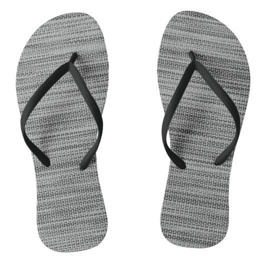 Faux-Grau-Gewebe-Flip-Flops Badesandalen (Fußbett)