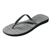 Faux-Grau-Gewebe-Flip-Flops Badesandalen (Schrägansicht)