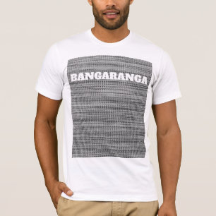 Faux-Grau-Patch-Design-T-Shirt Bangaranga Text T-Shirt