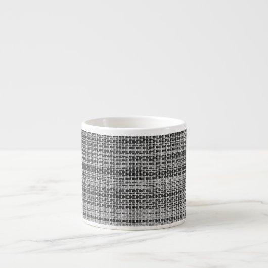 Faux Gray Fabric Espresso Cup Modern Design Espressotasse (Vorderseite)