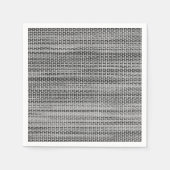 Faux Gray Fabric Napkins Serviette (Vorderseite)
