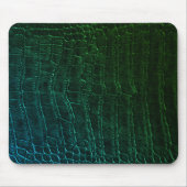 Faux Green Alligator Crocodile Leather Print Mousepad (Vorne)