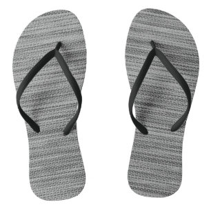 Faux Grey Stoff Flip Flops Badesandalen