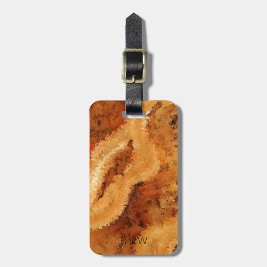 Faux-Holzmaserung  Gepäckanhänger (Vorderseite vertikal)