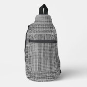 Faux-Knittstoff Grau Crossbody Bag (Vorderseite)