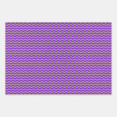 Faux Kraft Paper w/ Purple Multi-Patterns Geschenkpapier Set (Vorderseite 2)