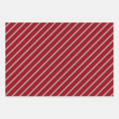 Faux Kraft Paper With Plaid, Stripes & Polka Dots Geschenkpapier Set (Vorderseite 2)