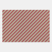 Faux Kraft Paper With Stars, Stripes & Polka Dots Geschenkpapier Set (Vorderseite 2)