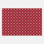 Faux Kraft Paper With Stars, Stripes & Polka Dots Geschenkpapier Set (Vorderseite 3)