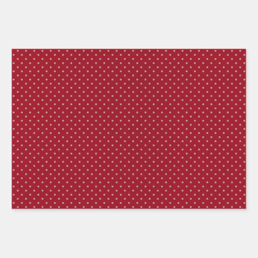 Faux Kraft Paper With Stars, Stripes & Polka Dots Geschenkpapier Set (Vorderseite 2)