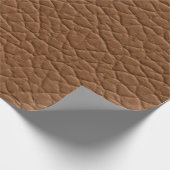 Faux leather light brown shades major texture. abs geschenkpapier (Ecke)