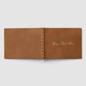 Faux Leather Pattern Gästebuch (Voll)