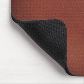 Faux-Leder-Optik Elegant Monogrammiert Mousepad (Ecke)
