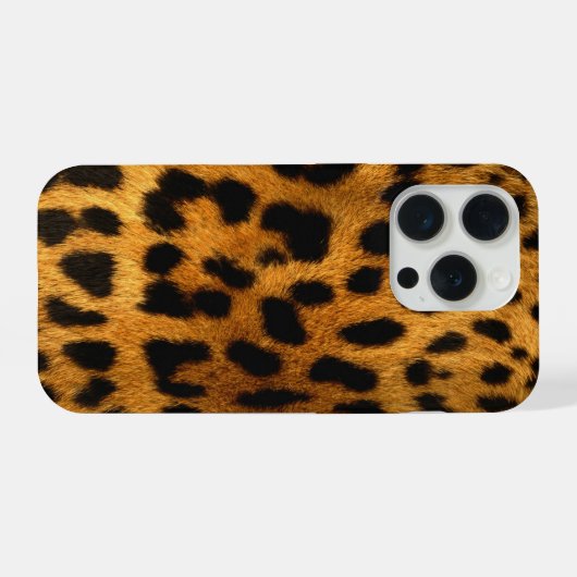 Faux Leopard Skin iPhone Hülle (Rückseite (Horizontal))