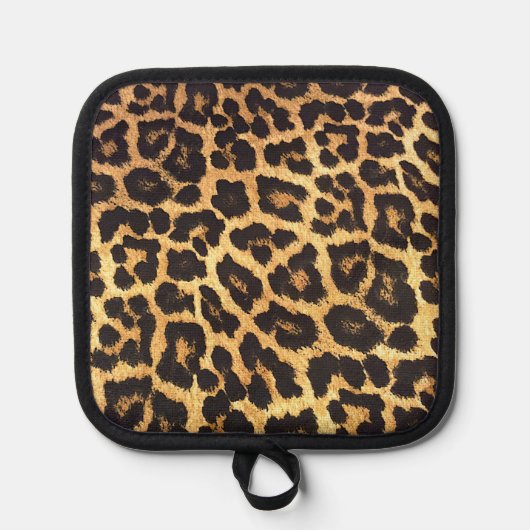 Faux Leopard Skin Pot Holder Topflappen (Vorderseite)