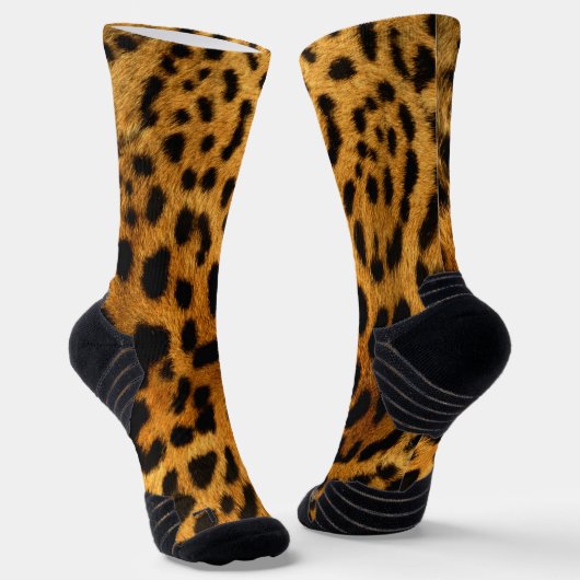 Faux Leopard Skin Socken (Gewinkelt)