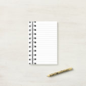 Faux Lined Spiral Notizbuch 3M Post-it® Notes Post-it Klebezettel (Auf Schreibtisch)