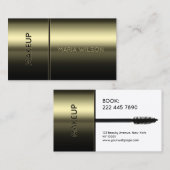 Faux mascara brush makeup Business Card Visitenkarte (Vorne/Hinten)